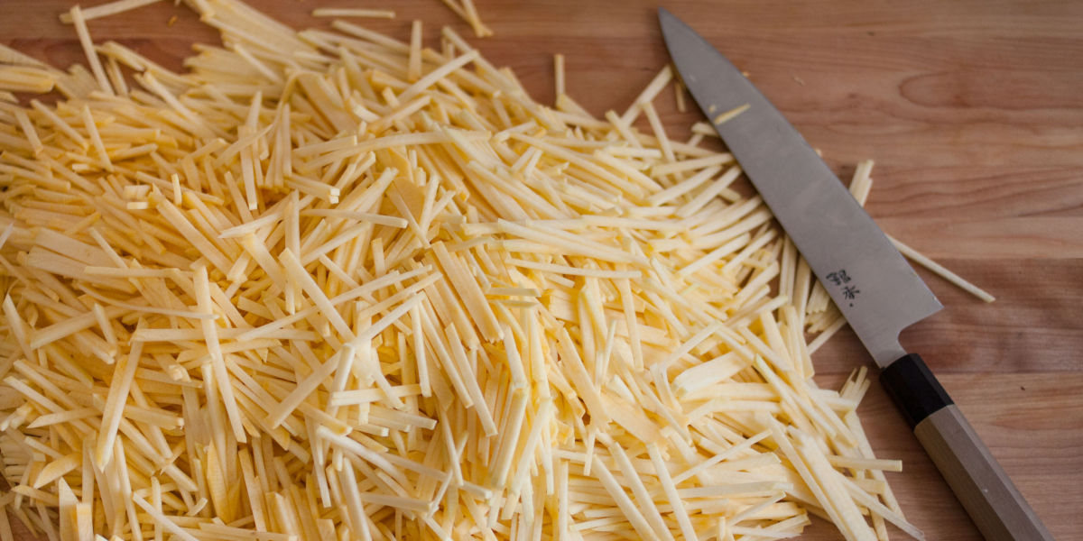 Julienne of rutabaga