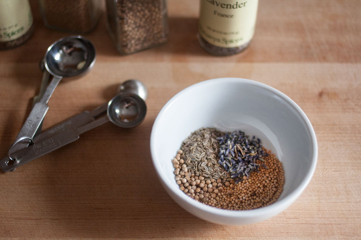 Pickle Log Pickled baby swiss chard stems with lavender and dill seed